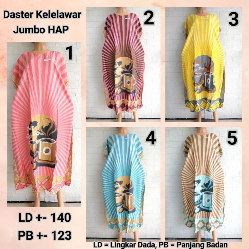 DASTER LOWO KELELAWAR JUMBO HAP BIGSIZE ADEM BU TEJO PAKI + TGHT + HCD