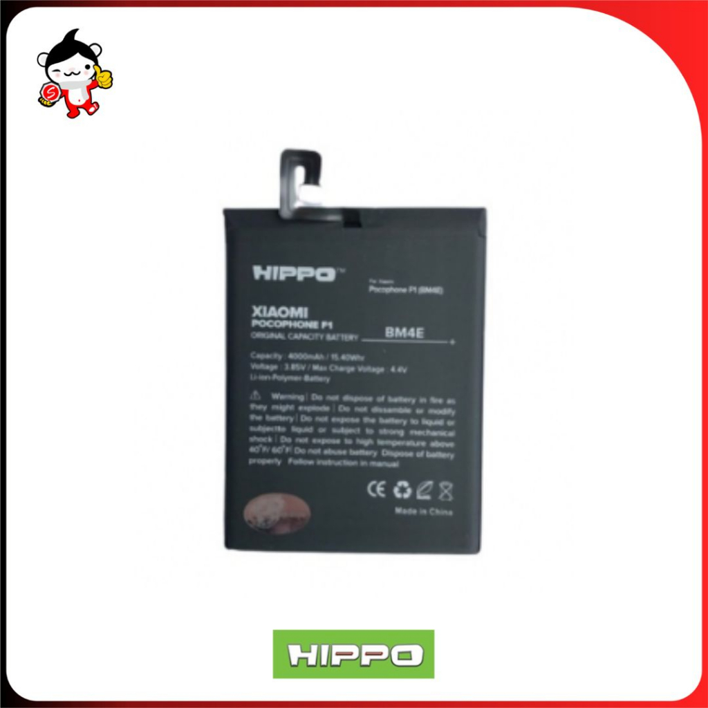 Baterai HIPPO Xiaomi Pocophone F1 4000 MAH BM4E