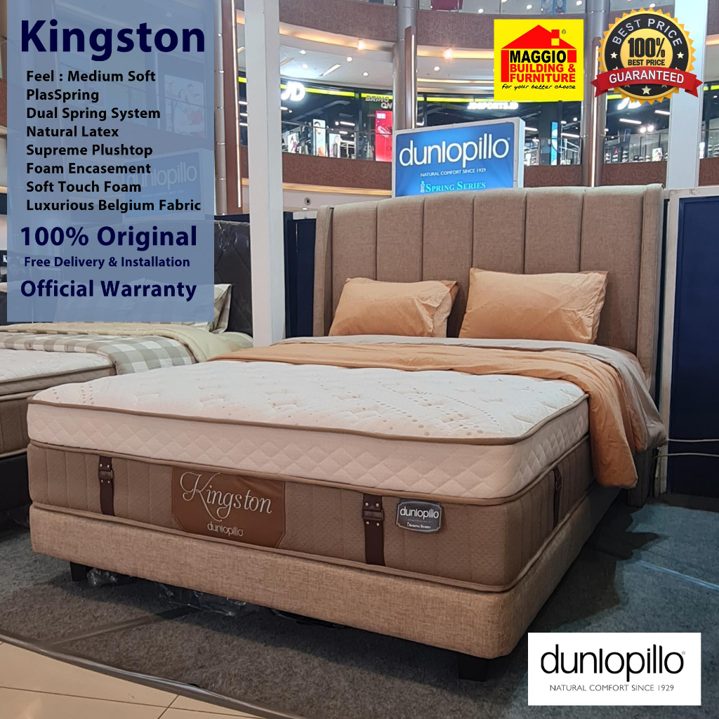 KASUR SPRINGBED DUNLOPILLO - KASUR MATRAS SPRINGBED PREMIUM - KASUR PREMIUM - KINGSTON