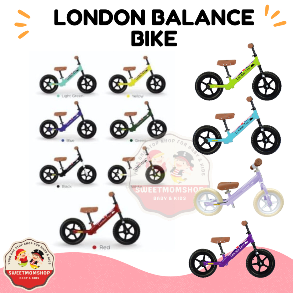 London Taxi Balance Bike sepeda anak