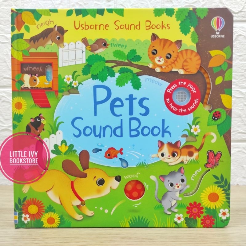(ORI) Usborne Pets Sound Book. Buku Anak Import