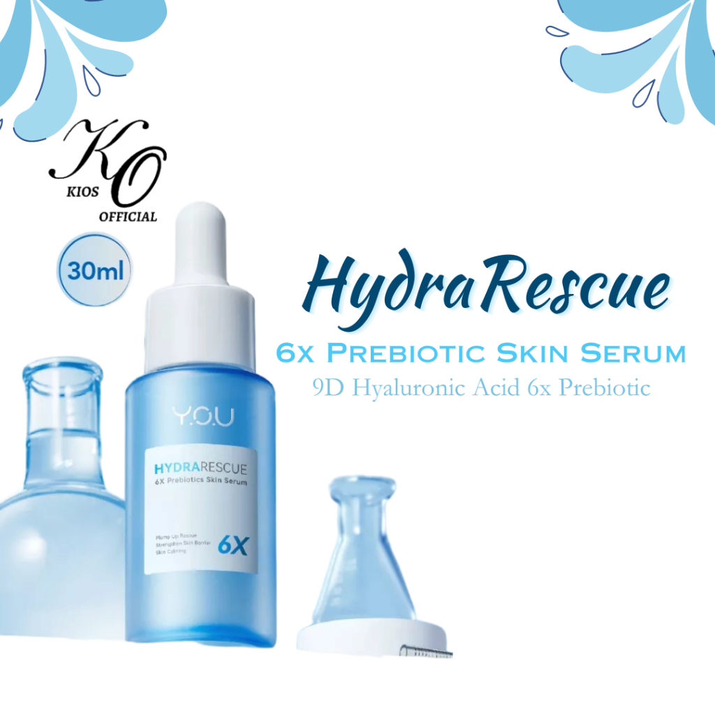 You Hydra Rescue 6X Prebiotics Skin Serum Hyaluronic Acid for Hydrating 30ml