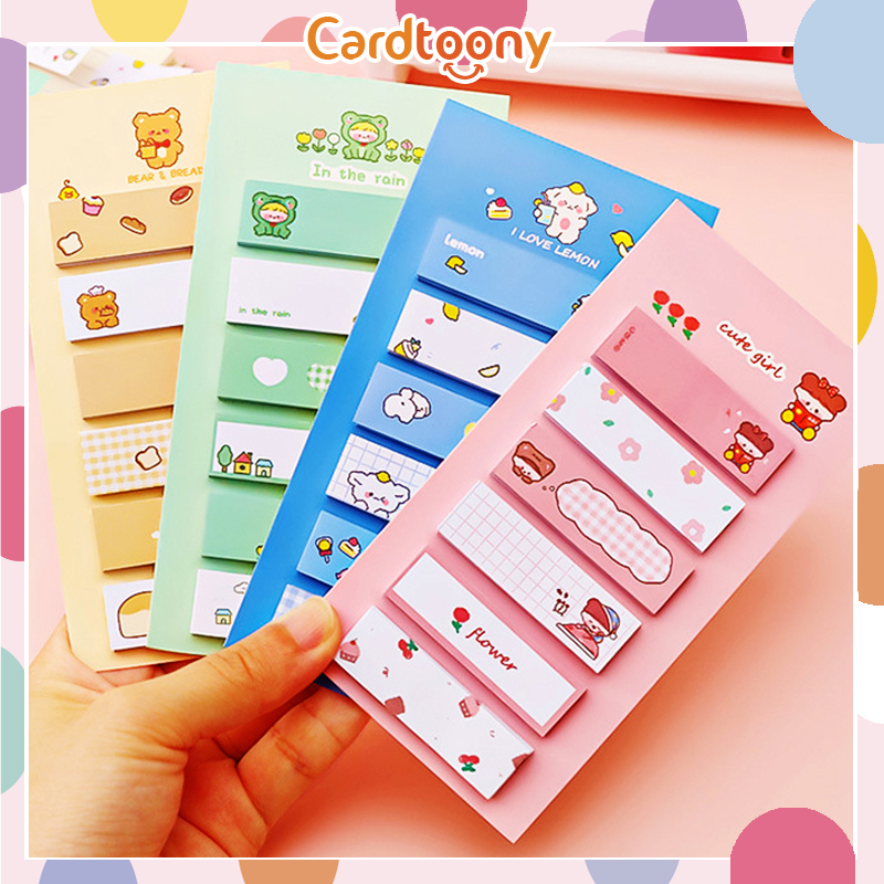 

Sticky Note / Memo Stick / Notes Kertas Tempel Cute Lucu Imut Bear Frog Girl