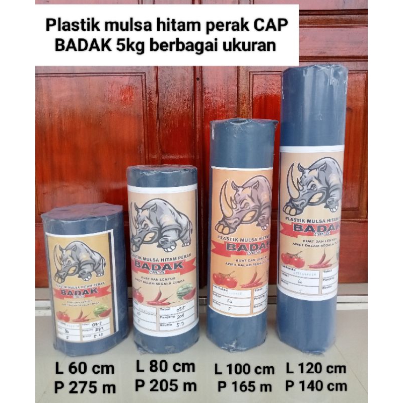 plastik mulsa hitam perak cap badak /kebo(5kg)