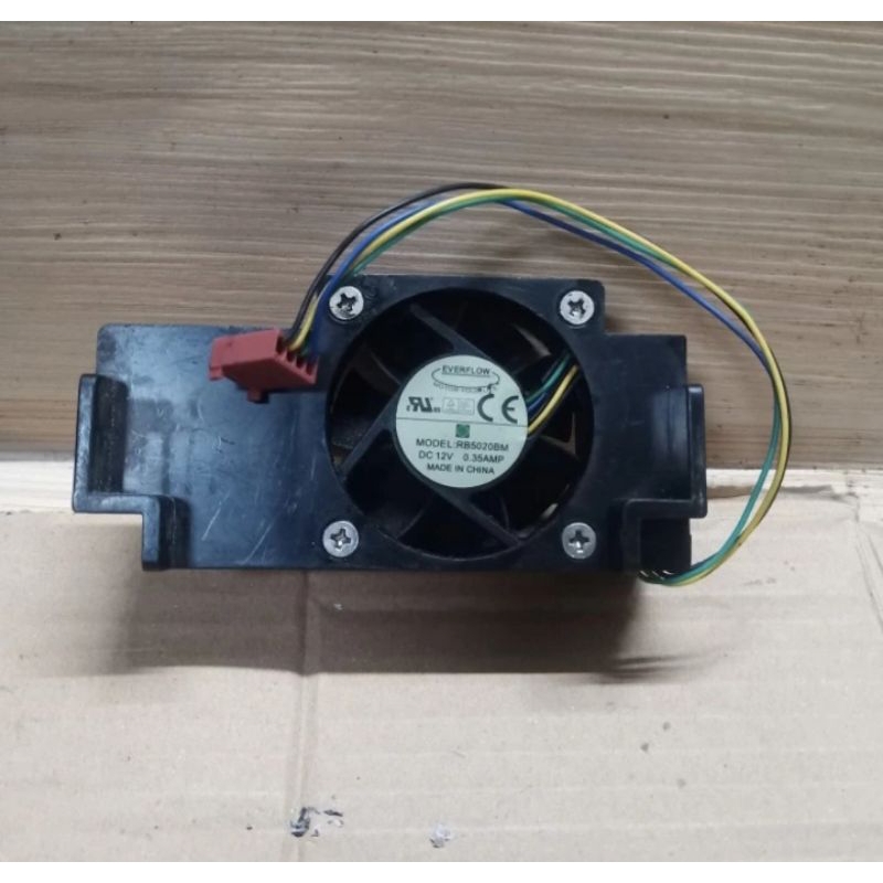 fan everflow 12V - 0,35A ,ukuran :5cm tebal 2cm , hingsped