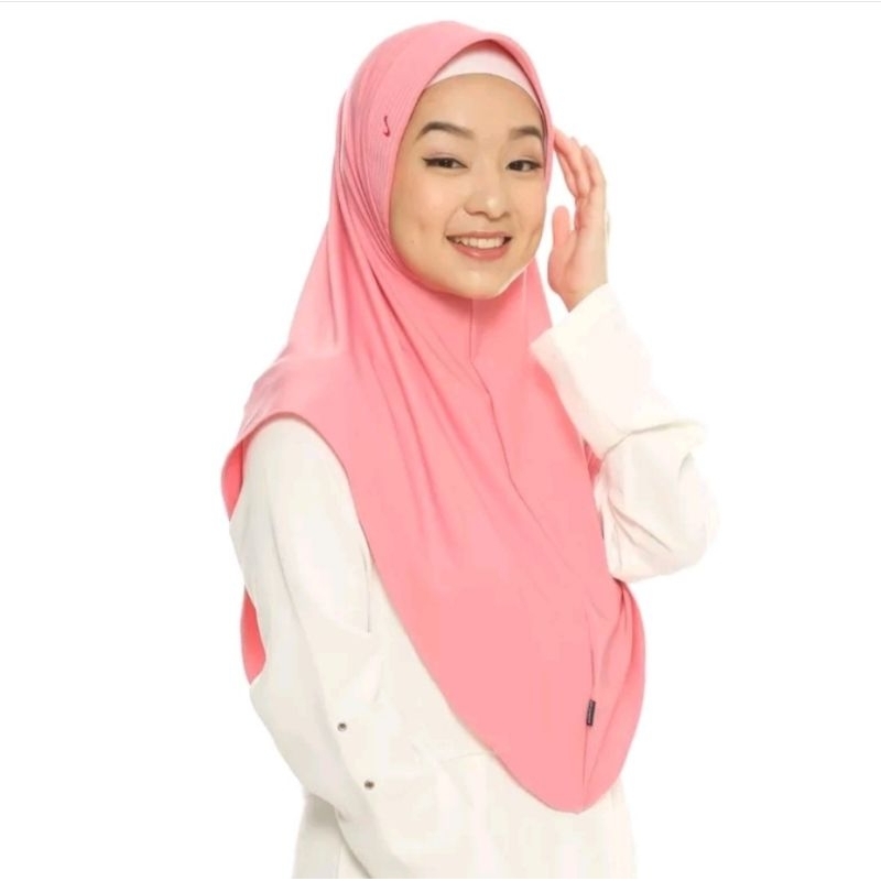 Bergo Hamidah Penguin Jersey Menutup Dada / Hijab Instant Pinguin Menutup Dada  Ori (Free Gift)