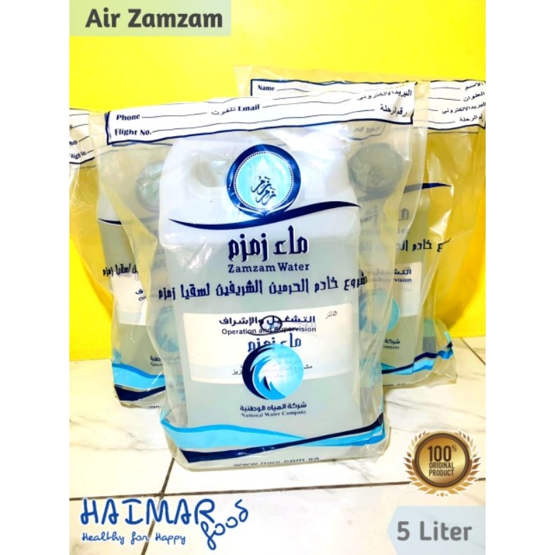 

Air Zamzam zam-zam asli ori original 5 liter