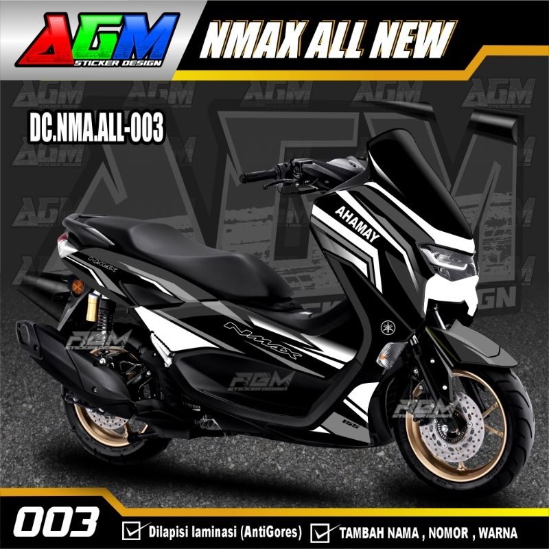 Sticker Decal Nmax 2015-2023 Full Body/Decal Nmax all New Full Blok Grafis