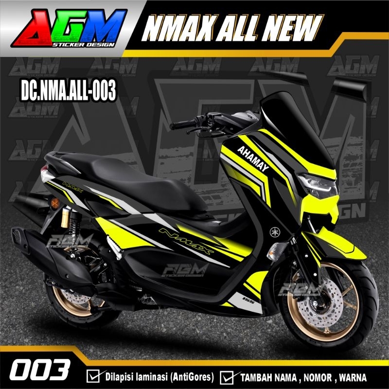 Sticker Decal Nmax 2015-2023 Full Body/Decal Nmax all New Full Blok Grafis