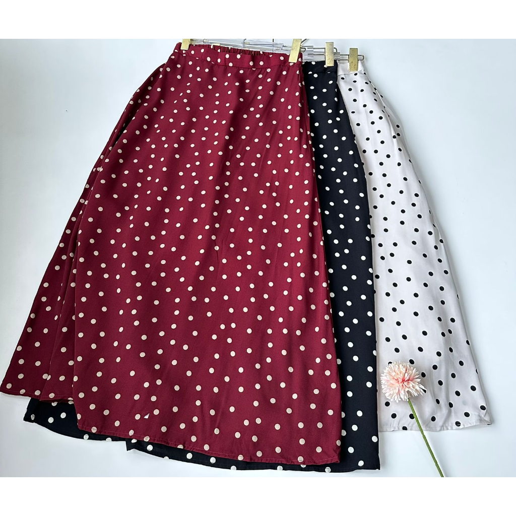 Unq polka  flare skirt