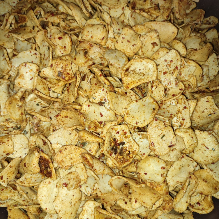 

Basreng daun jeruk 250 gram. BASRENG PEDAS DAUN JERUK