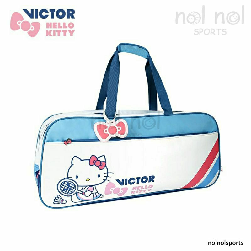 NNS VICTOR X HELLO KITTY bag / tas raket badminton bulutangkis hellokitty original authentic limited