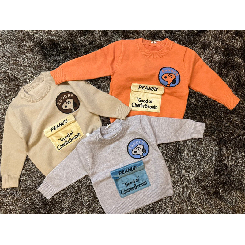 Sweater import snoopy - sweater anak import- sweater anak laki-laki-baju snoppy import