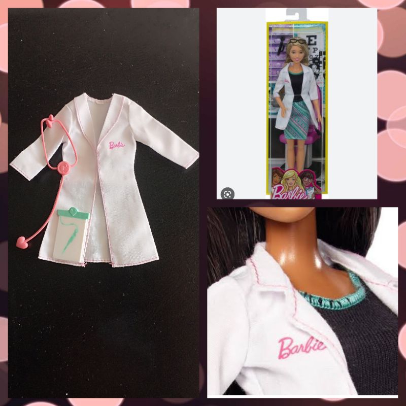 Set Pakaian Dokter Barbie Doll Original Mattel