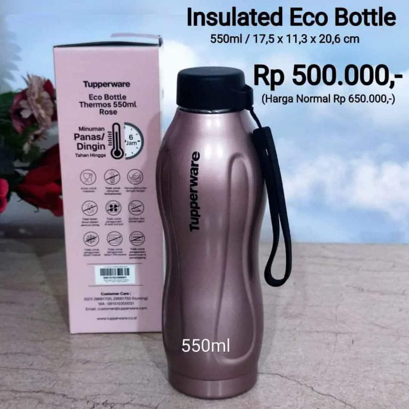 insulated eco Bottle 550ml tupperware