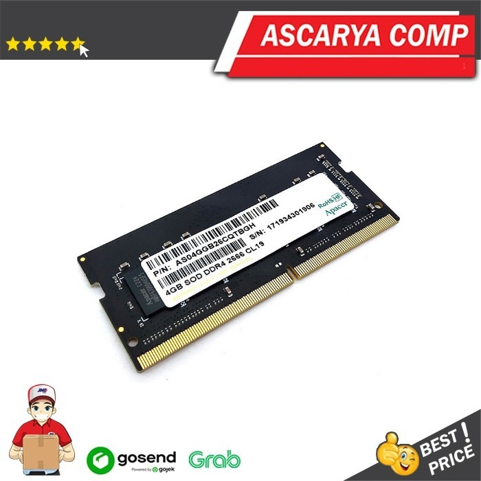 APACER 4GB DDR4 2666Mhz Sodimm Memory Laptop / Ram Laptop 4Gb ddr4