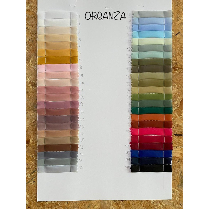 [BEST SELLER] KAIN ORGANZA SILK / SATIN ORGANZA PREMIUM KAIN KACA ORGANZA MURAH ORGANDI ORGANDY