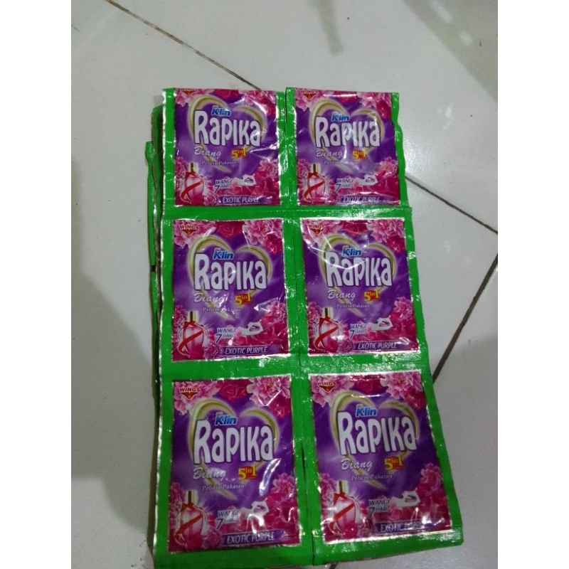So Klin Rapika Biang 5 in 1 Exotic Purple Pelicin Pakaian Sachet 1renceng 22ml@eceran1000