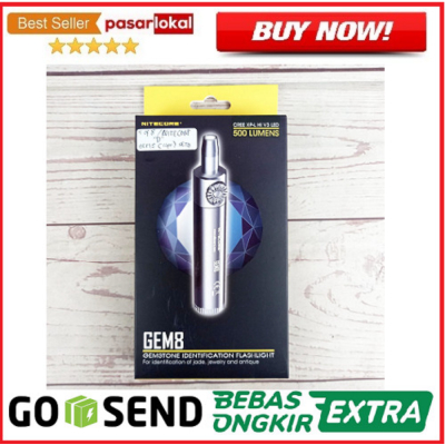 Promo Nitecore GEM8 Senter Indentifikasi Batu Mulia Gemstone XP-L HI V3 Diskon
