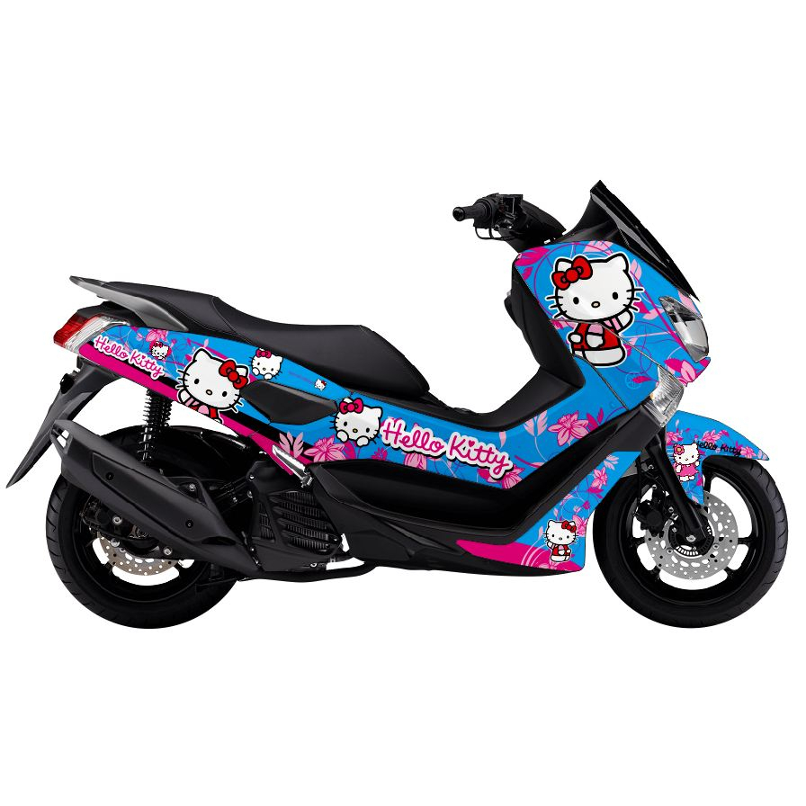 Decal Stiker Full Body Motor Yamaha Nmax OLD / NEW  Hello Kitty - 01