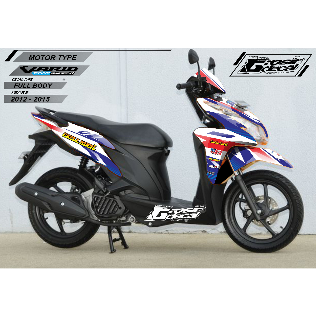 Sticker Honda Vario 125 Old 2012 Full Body Stiker Honda Vario 125 Lama 2012-2015 Full Body
