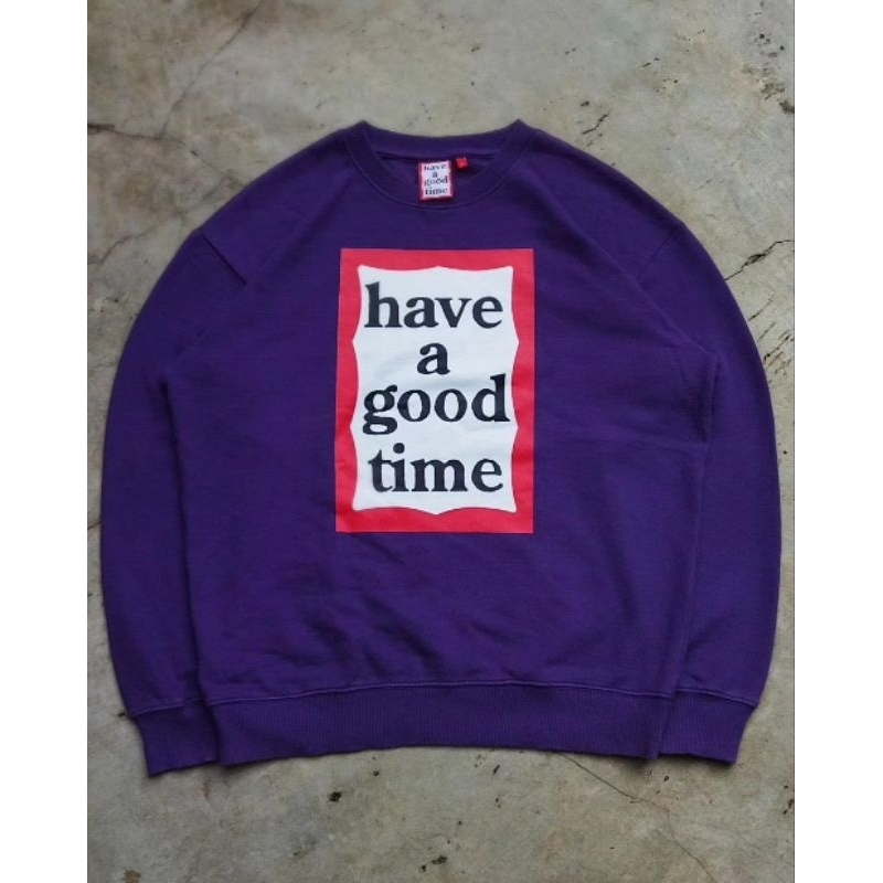 Have A Good Time Red Frame Sweatshirt Purple