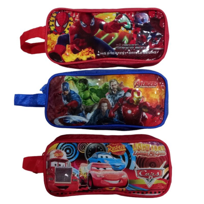 

Tempat pensil resleting karakter cowo SPIDERMAN, AVENGERS, CARS / Kotak pensil karakter cowo / Pencil case sleting spiderman, avengers, cars