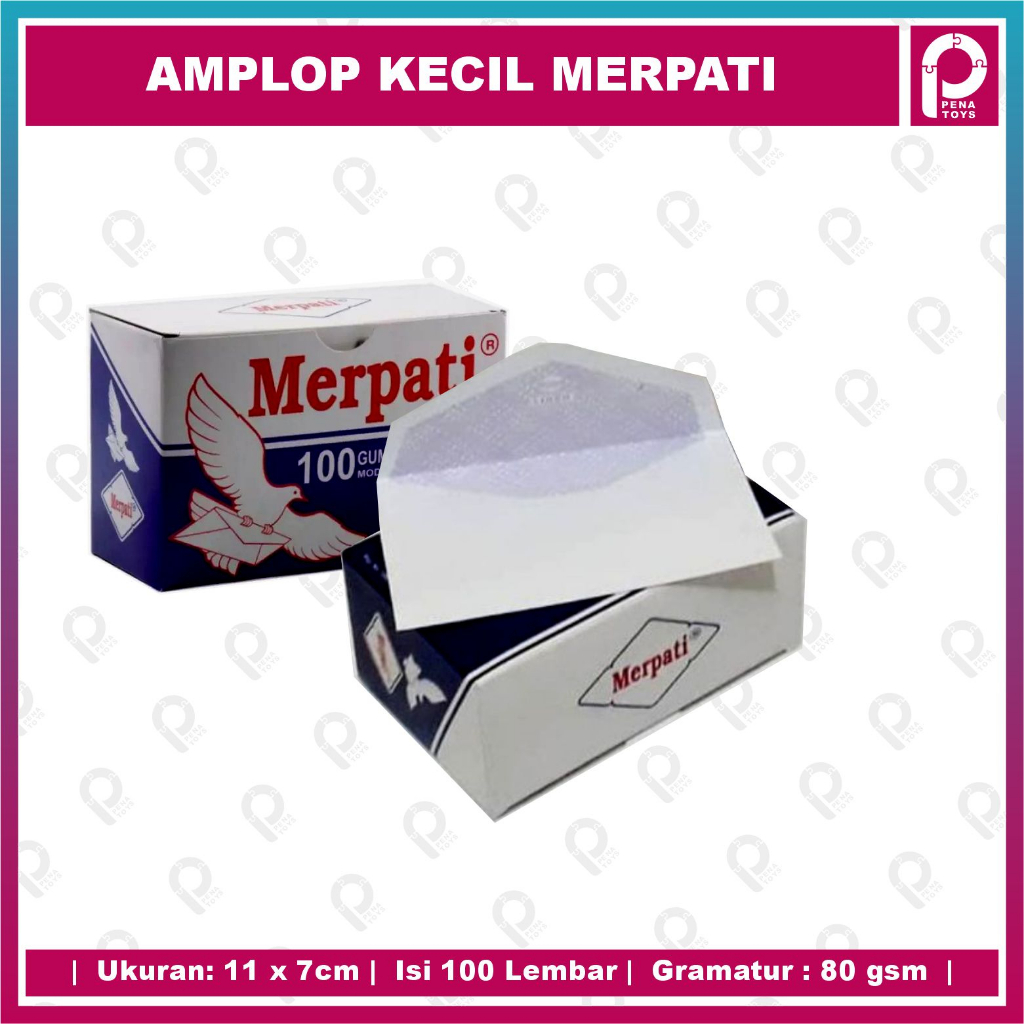 

Amplop Kecil Merpati Model Diamond ( 110 x 70 mm )