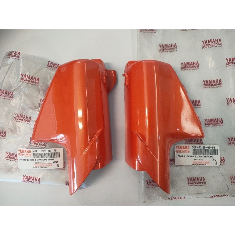 Cover tutup sok spakbor depan orange VOM2 F1ZR FIZR F1Z R Vega R lama Original Asli Yamaha 5ER-F3122