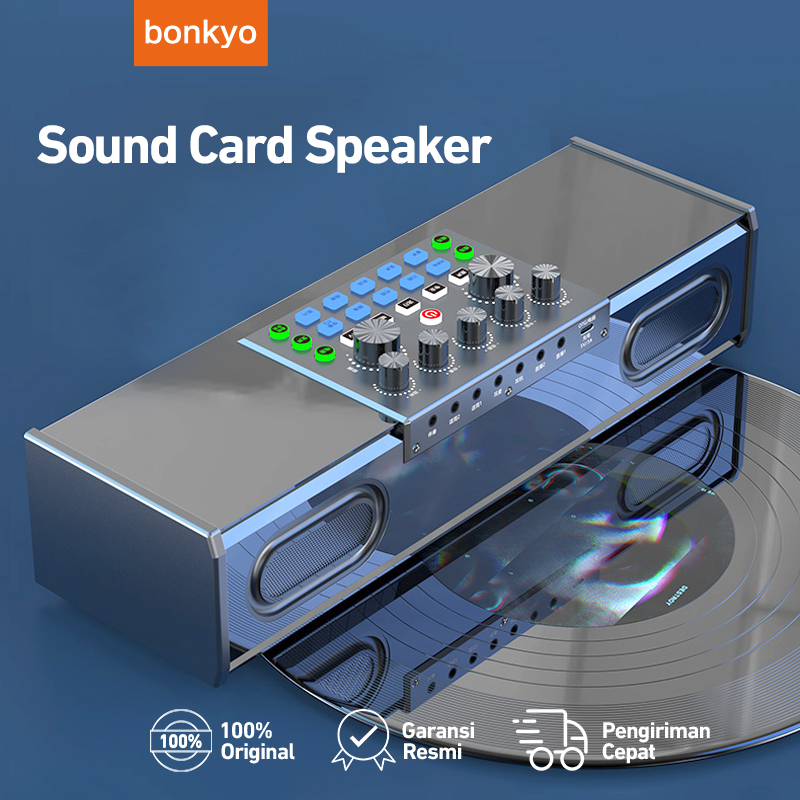 Bonkyo KY168 Soundcard speaker all-in-one machine KY168 live sound card s K song wireless bluetooth speaker