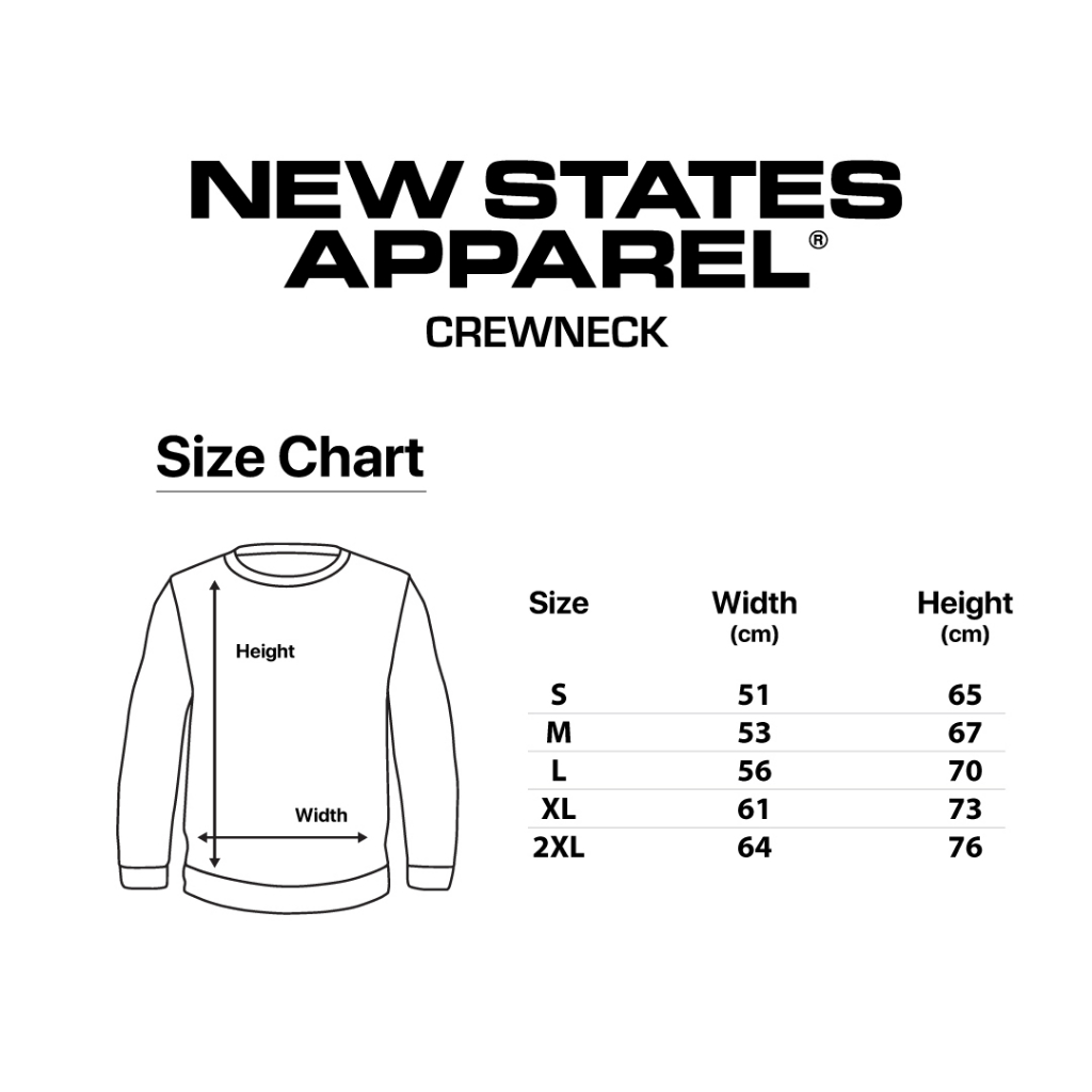 Crewneck USA New States Apparel 9000