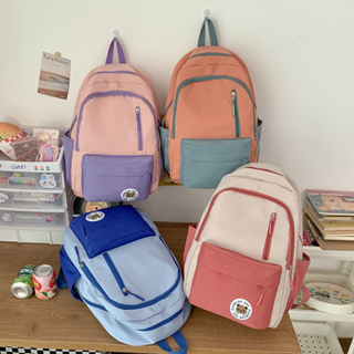 Tas Ransel Sekolah Backpack Colorful 10124