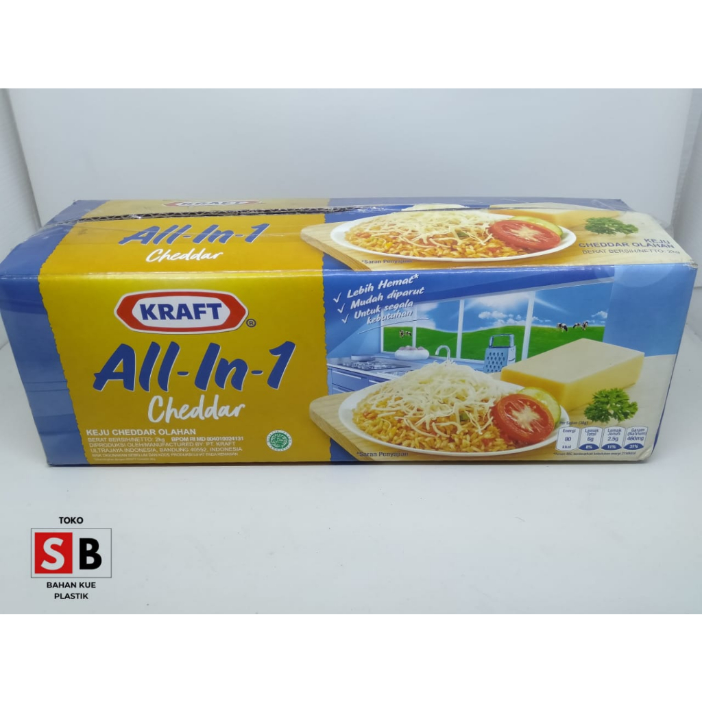 

Keju Kraft Cheddar All-in-1 2kg - Kraft Cheese