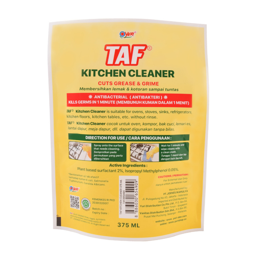 TAF SPRAY KITCHEN CLEANER REFILL 375 ML