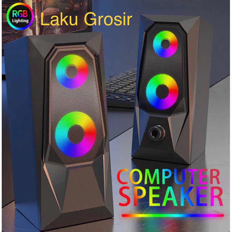 Speaker Spiker Komputer Laptop usb K7 RGB