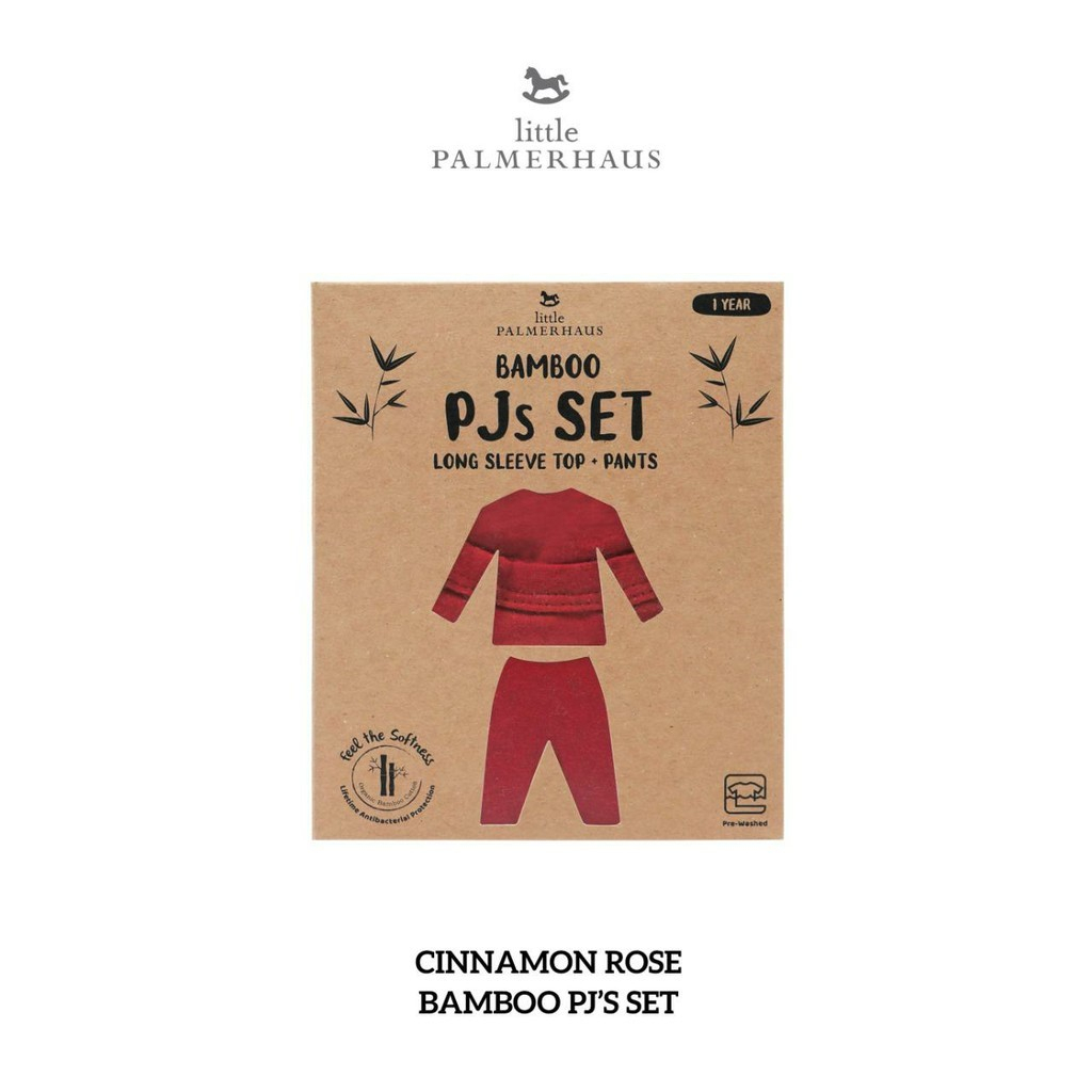 Little Palmerhaus Bamboo PJs Set Long Sleeve Top - Pants / Piyama PJ