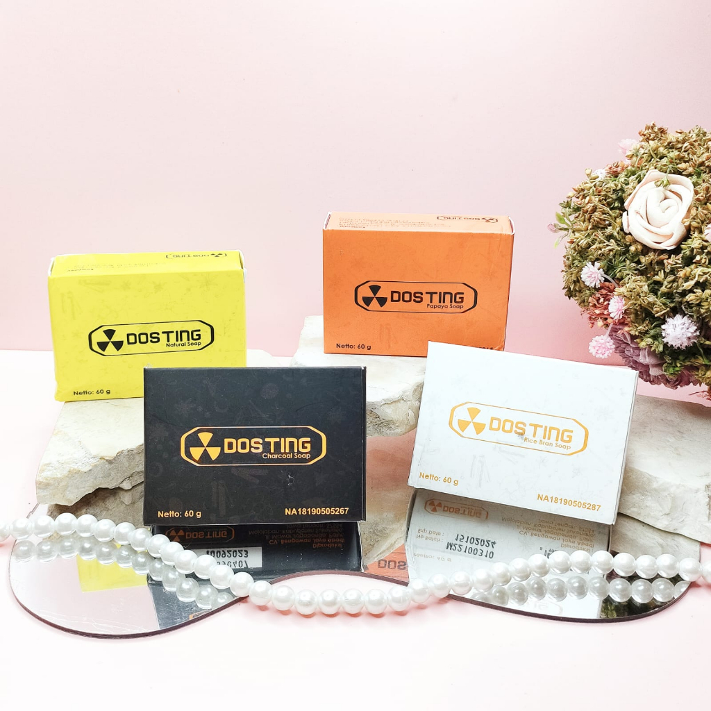 SABUN DOSTING BPOM ALL VARIAN/ DOSTING CHARCOAL/ DOSTING PAPAYA/DOSTING ORIGINAL/DOSTING RICE BRAND
