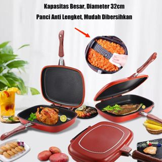 Happy Call Korean Double Side Pan-panci Double Pan Jumbo Size- 32 Cm Happy Call 32cm Jumbo-Double Pan Korea