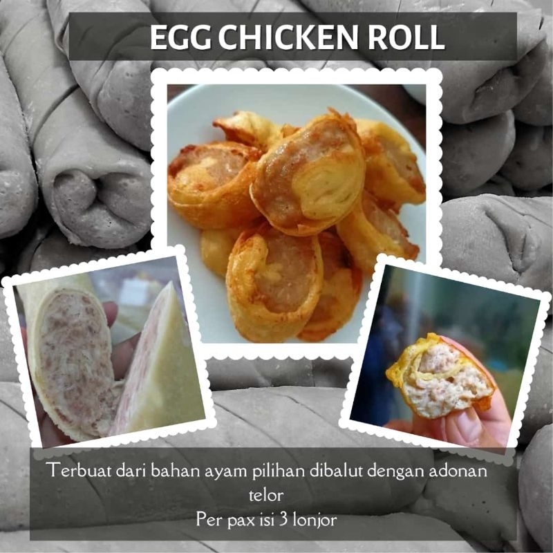 

egg chicken roll