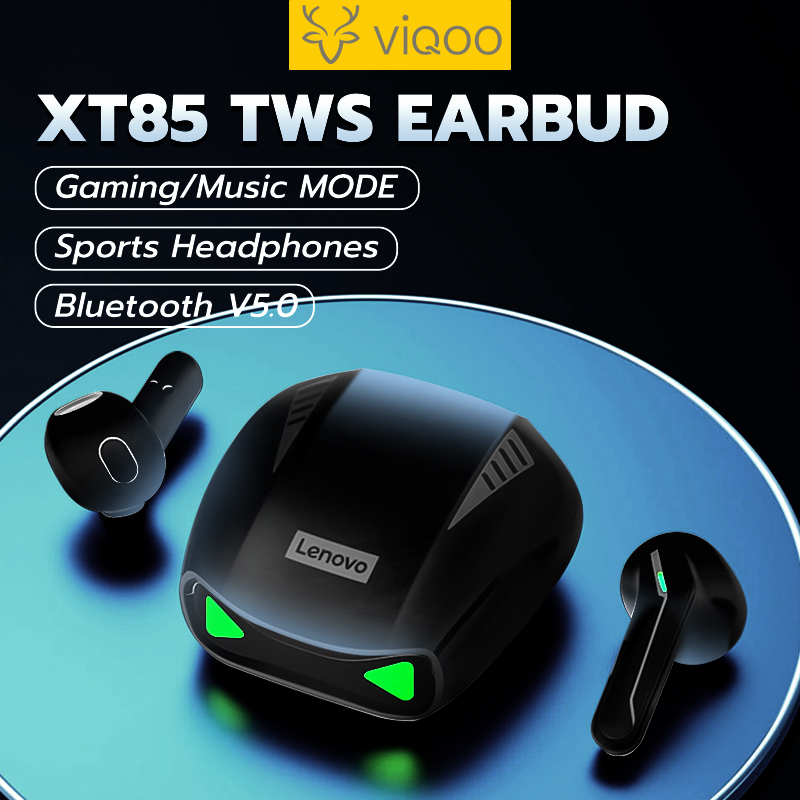 【COD】 Lenovo XT85 TWS Earbud Gaming Wireless Headphones with Mic In-ear Music Mode Earphone Bluetooth 5.3 Earbuds Touch Control Sweatproof Sport