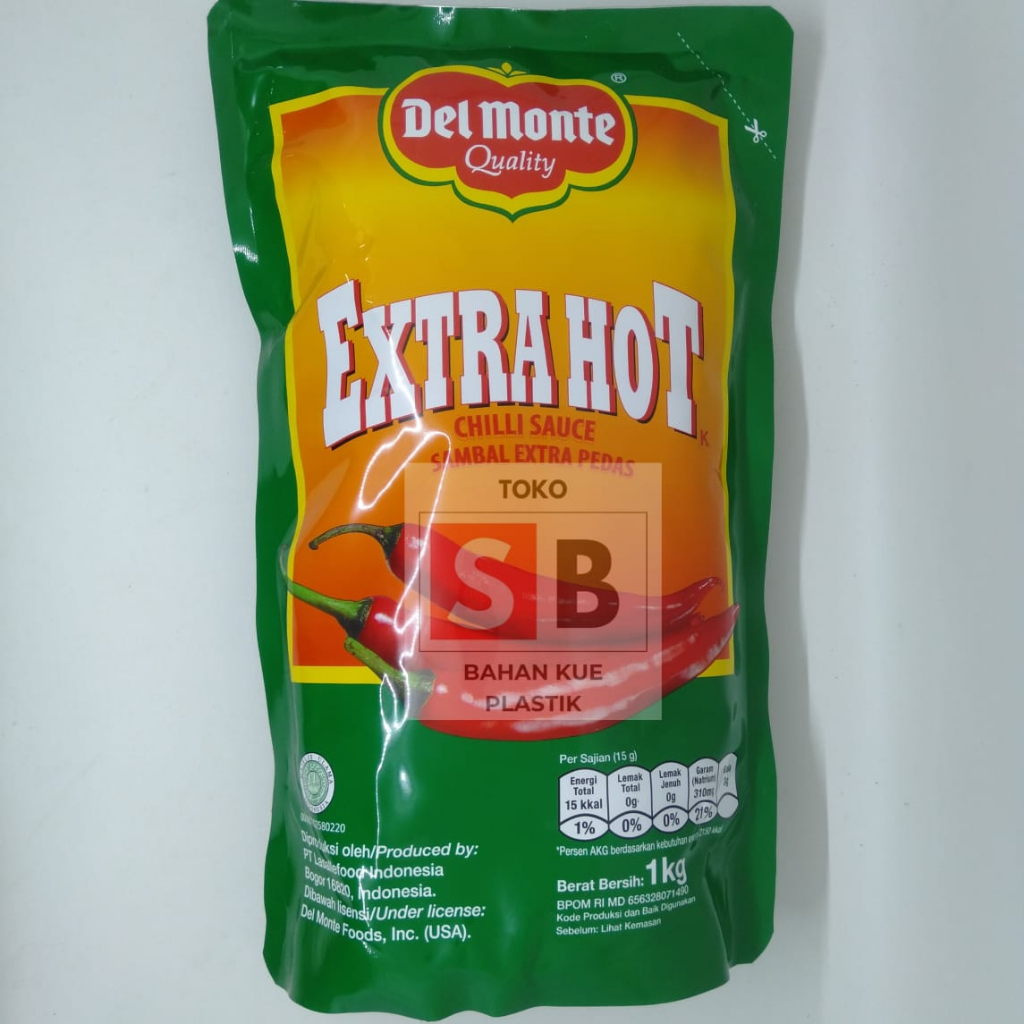 

DELMONTE SAUS SAMBAL EXTRA HOT 1 KG