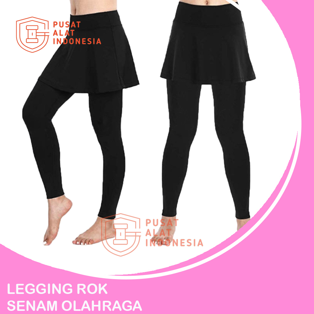 Celana Legging Rok Senam Sport Olahraga Wanita Cl13