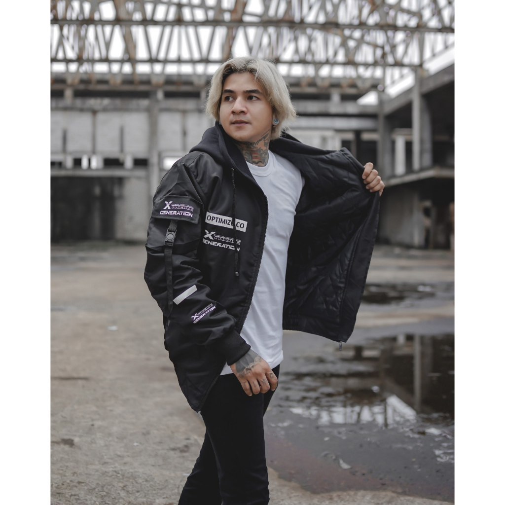 JAKET PRIA ~ JAKETBOMBER PRIA -JACKET BIKERS TRADEMARK SALVIO HEXIA ~ JEKET PRIA -JACKET MOTOR PRIA -JAKET BOMBER JAPAN GENETIC ORIGINAL - JAKET COACH SUMERSKUL