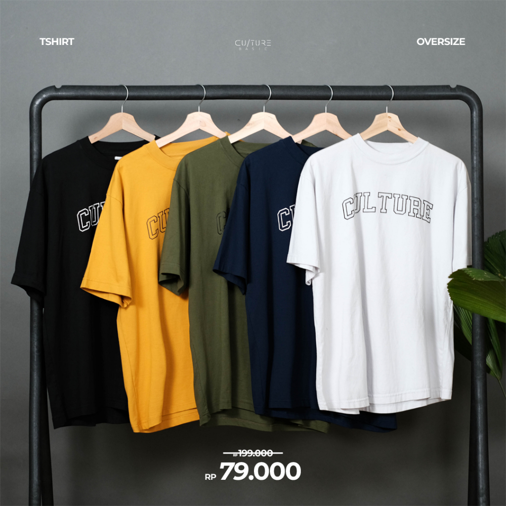 CULTURE BASIC | OVERSIZED TSHIRT  BIG LOGO (SEMUA VARIAN)