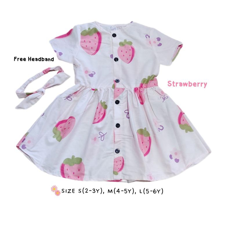 DRESS ANAK KATUN 2 3 4 5 6 7 TAHUN