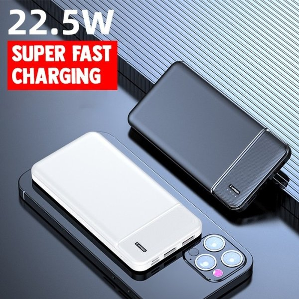 Power Bank Fast Charging TYPE-C PD TRIPLE (3) USB Port Output 22.5W 10000mAh - CCD-22.5W - Black