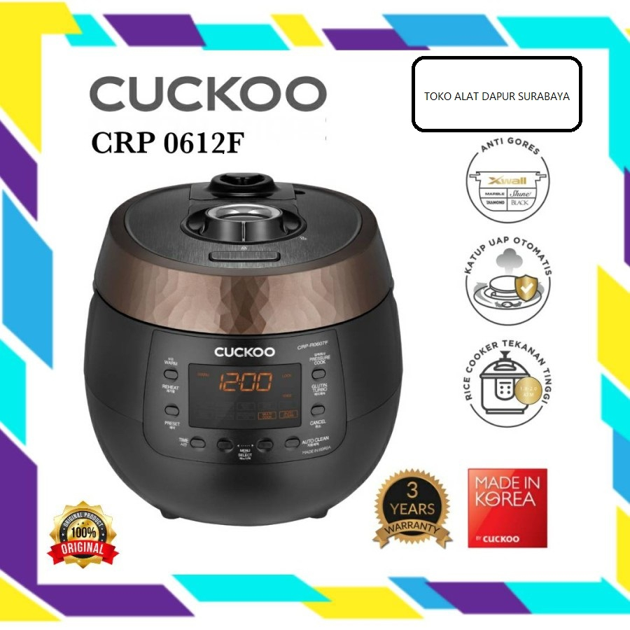 Rice Cooker Cuckoo Pressure 1L CRP R0612F R 0612 F Magic Com Digital