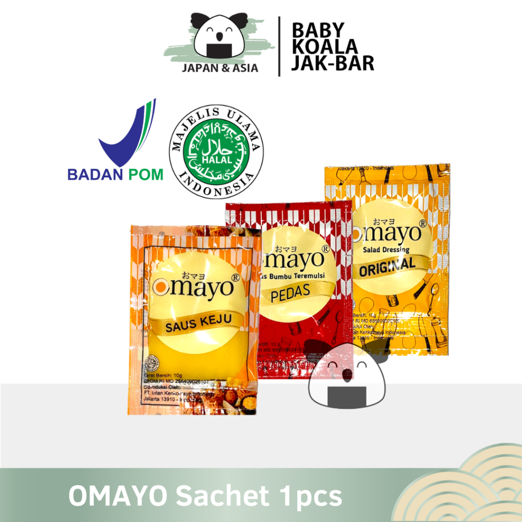 

OMAYO Mayo Pedas 1 pcs 10 g Halal │ Mayonnaise Spicyy..