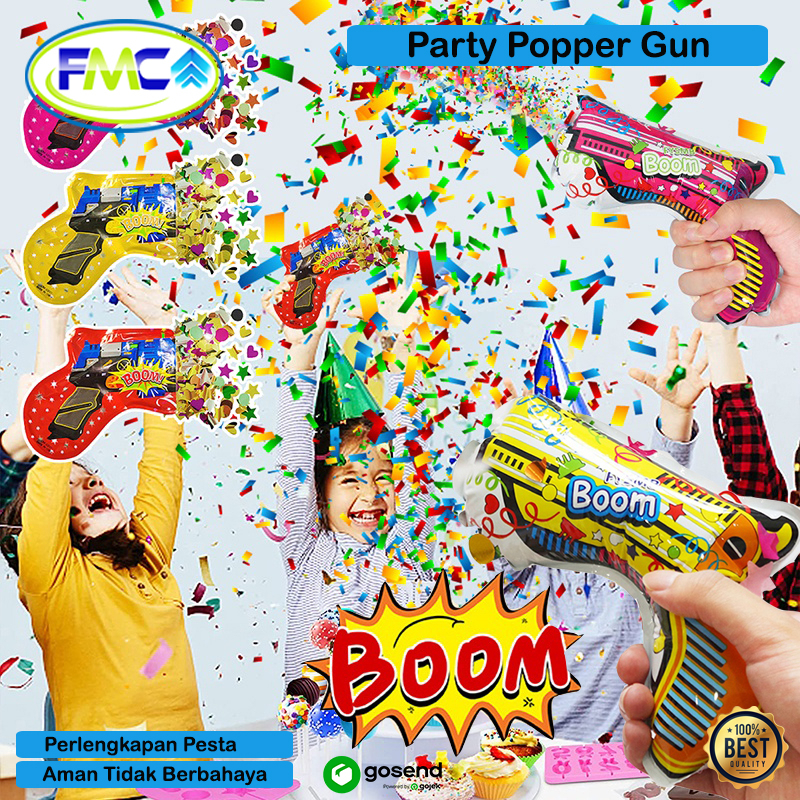 Popper Party Confetti Mini Piston Gun Kejutan Pesta Ulang Tahun Anak Dewasa Surpaise Murah