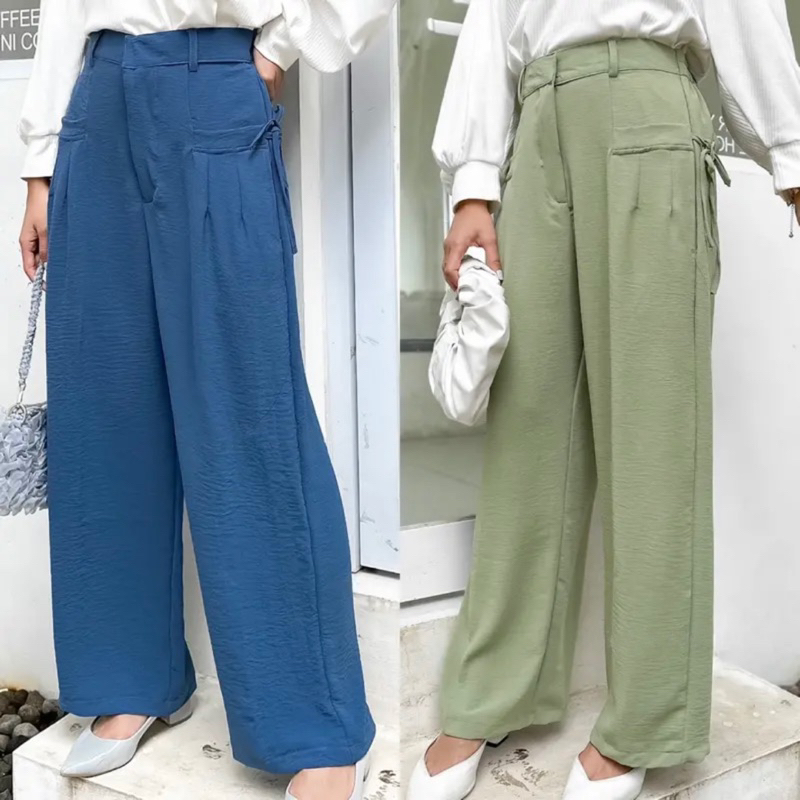 KIMI KULOT CRINKLE HIGHWAIST - Cirebon Cloth | LOOSE PANTS